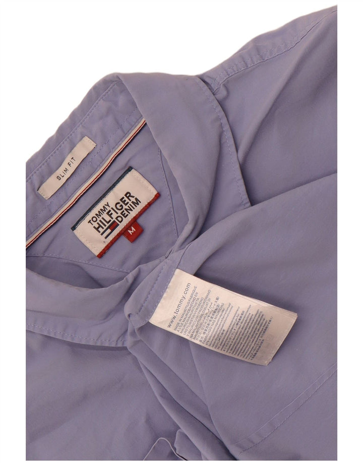 Ανδρικό πουκάμισο Tommy Hilfiger Slim Fit Μεσαίο μπλε βαμβακερό