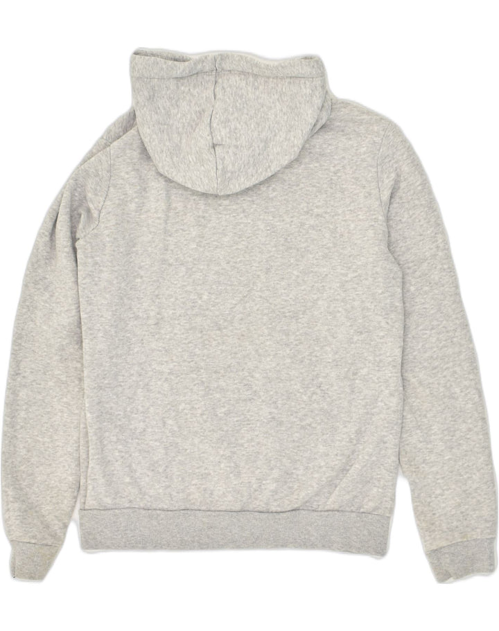 PUMA Womens Graphic Hoodie Jumper UK 10 Small Grey Cotton | Vintage Puma | Thrift | Second-Hand Puma | Used Clothing | Messina Hembry 