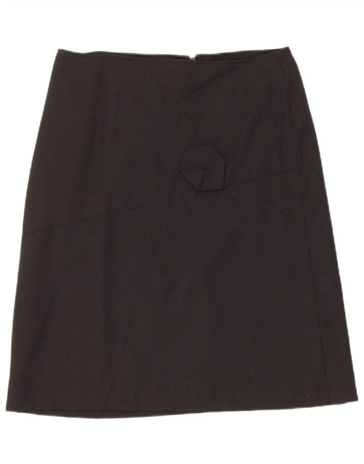 Inwear Γυναικεία Φούστα A-Line UK 12 Medium W30 Μαύρη Μάλλινη