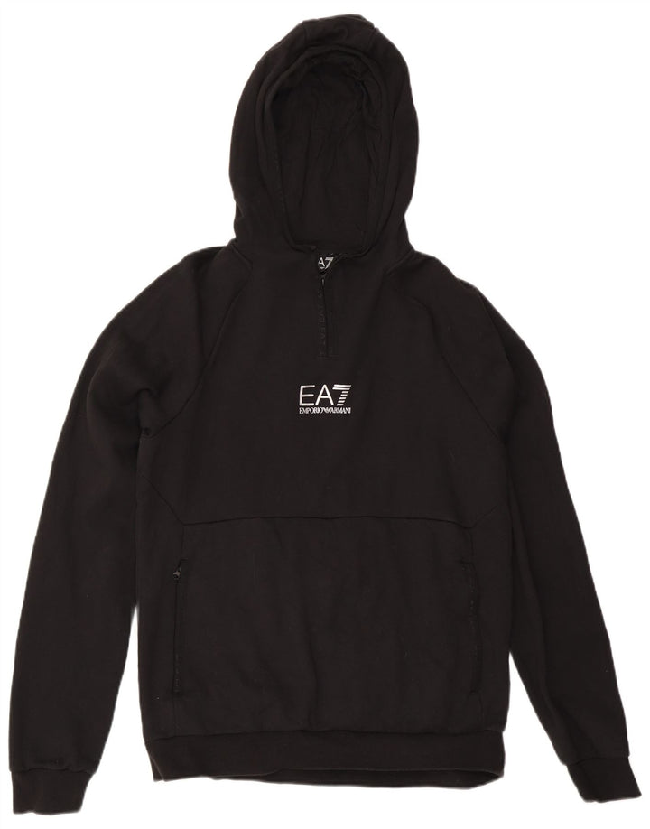 Ανδρικό Emporio Armani Graphic Hoodie Jumper Μεσαίο Μαύρο