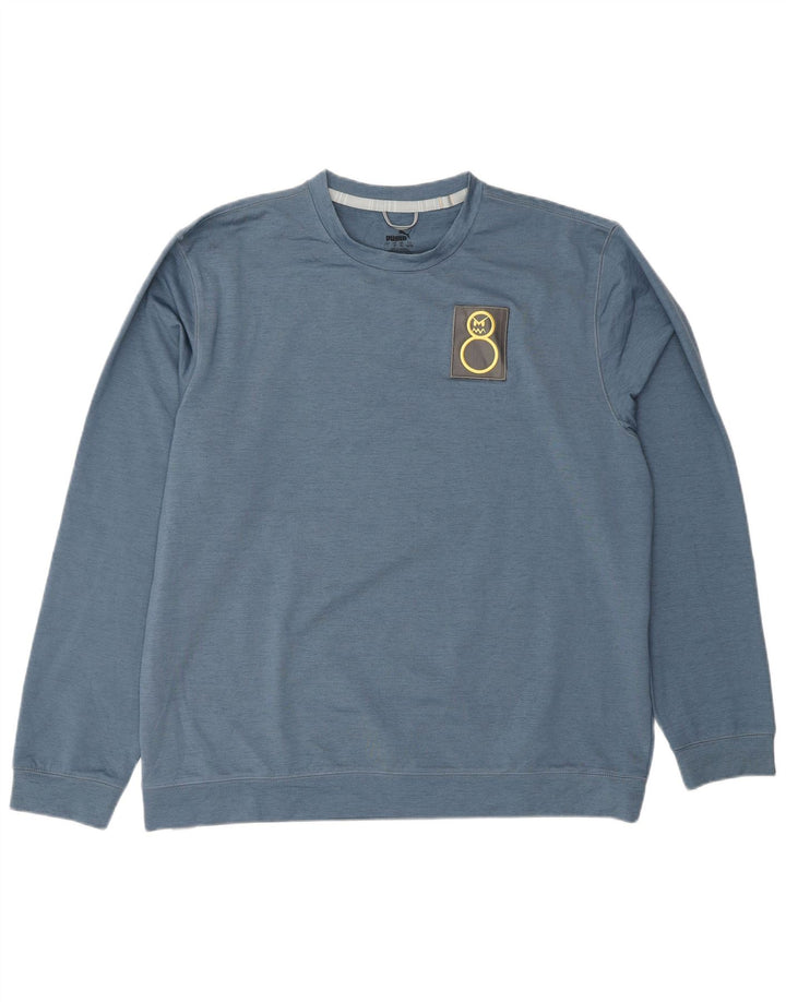 Ανδρικό γραφικό φούτερ PUMA Jumper XL Blue Flecked