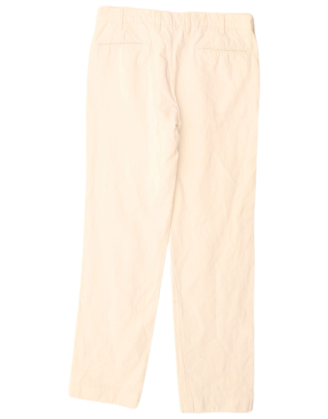 MASSIMO DUTTI Ανδρικό ίσιο παντελόνι EU 42 Large W32 L32 Off White