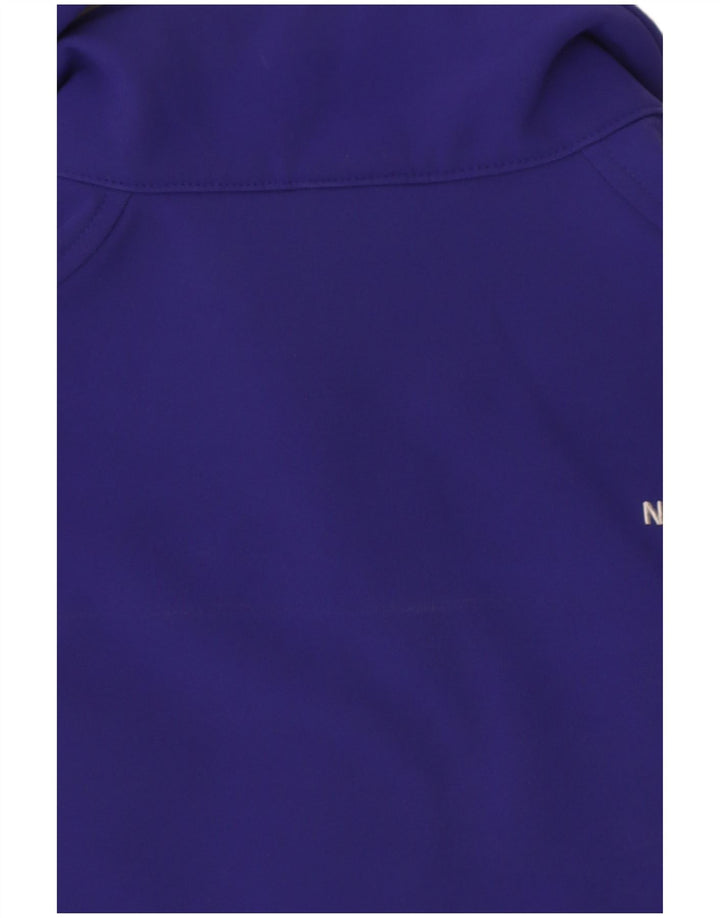 The North Face Γυναικείο Windbreaker Jacket UK 14 Medium Navy Blue Polyester