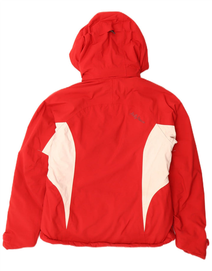 Helly Hansen γυναικείο μπουφάν με κουκούλα αντιανεμικό UK 10 Small Red Colourblock