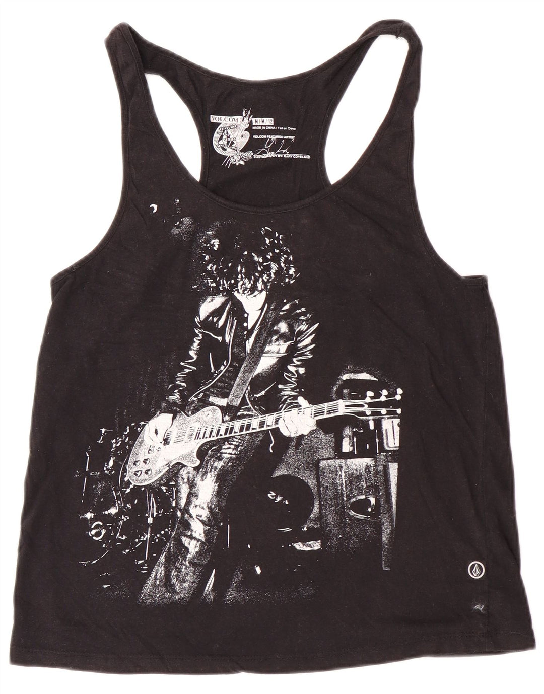 Γυναικείο γραφικό γιλέκο Volcom Top UK 12 Medium Black Rock