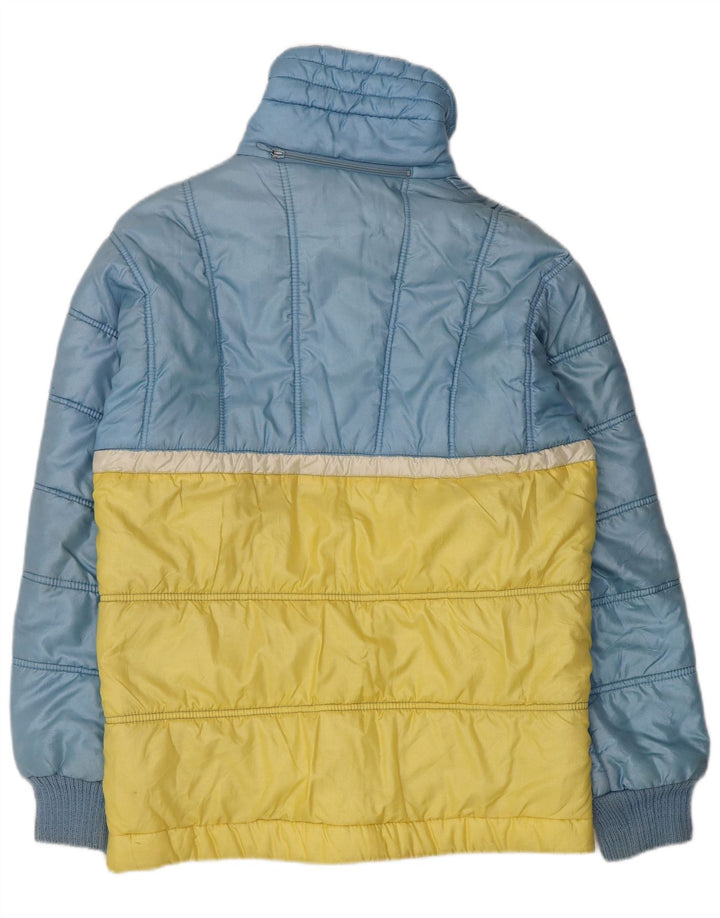 Ανδρικό μπουφάν Ellesse με κουκούλα με επένδυση UK 38 Medium Blue Colorblock Nylon