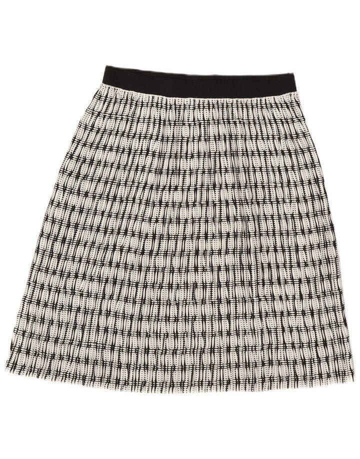 Γυναικεία φούστα Benetton A-Line UK 10 Small W28 White Geometric Polyester