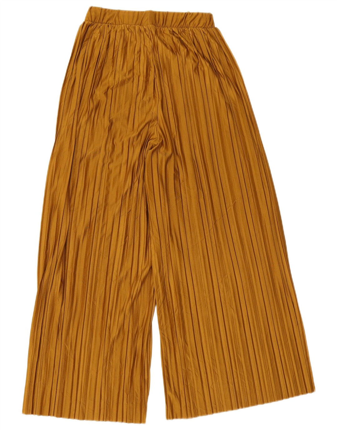 Zara γυναικείο παντελόνι με φαρδύ πόδι μικρό W26 L23 μπεζ πολυεστέρα
