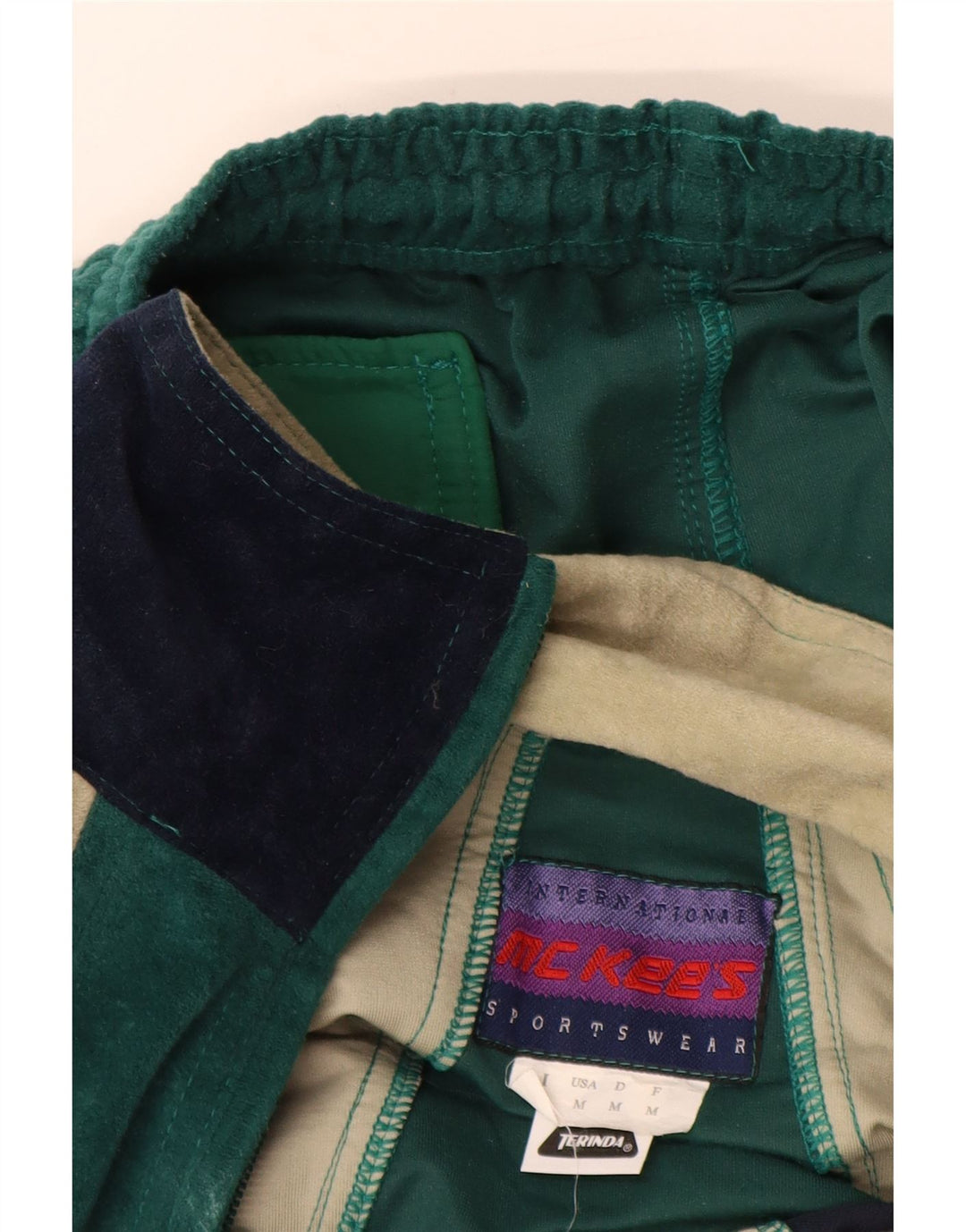 Ανδρική βελούδινη πλήρης φόρμα MC KEE'S Μεσαίου πράσινου χρώματος πολυεστέρας