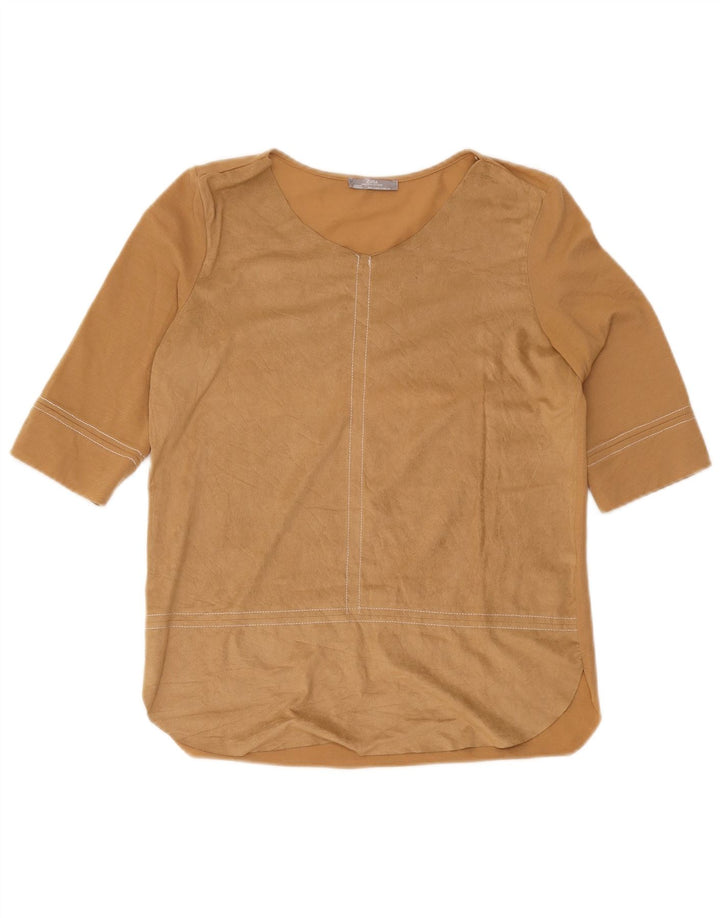 Zara Γυναικεία Μπλούζα Τοπ UK 10 Small Brown