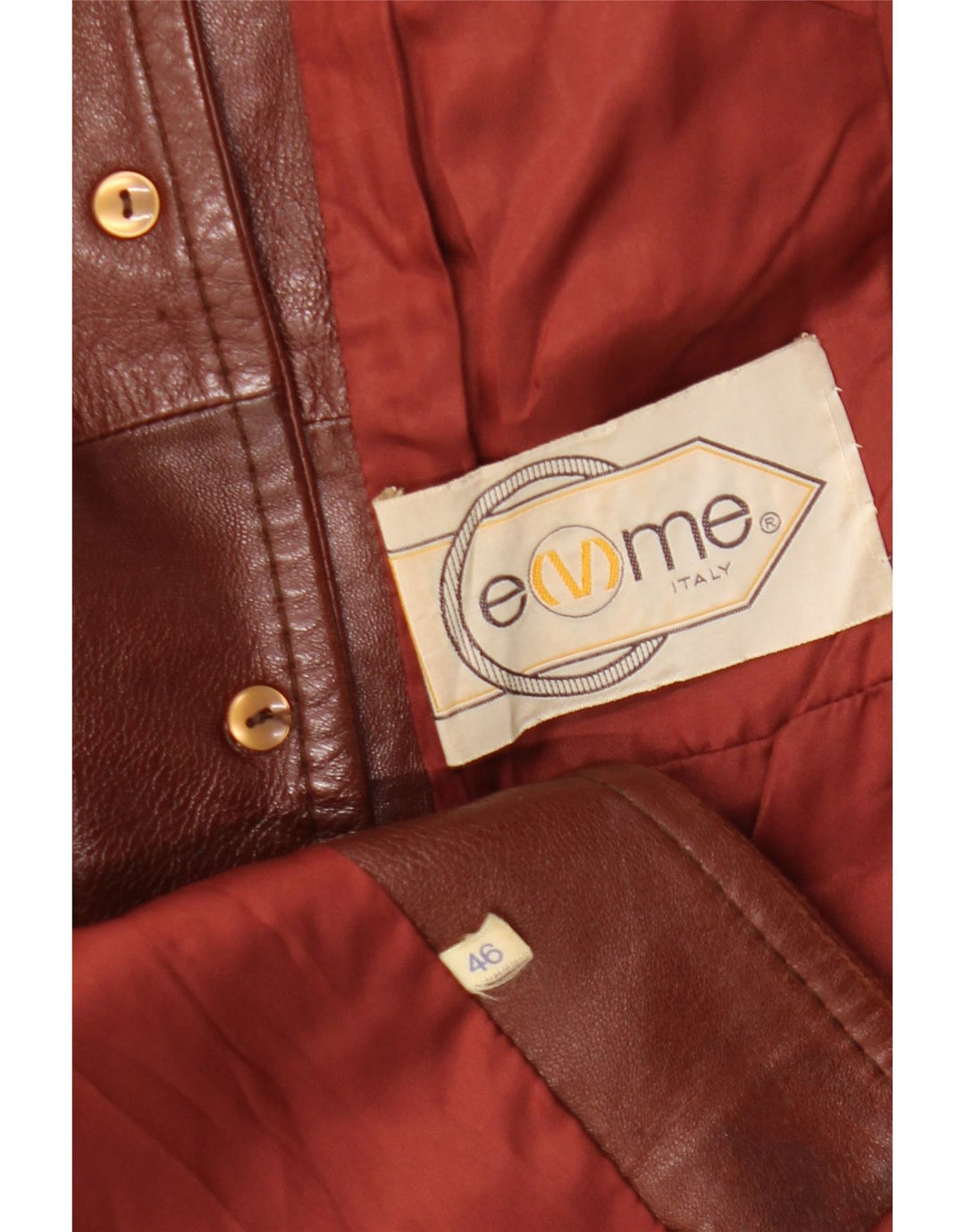 Emme Γυναικείο Δερμάτινο Μπουφάν IT 46 Μεγάλο Καφέ