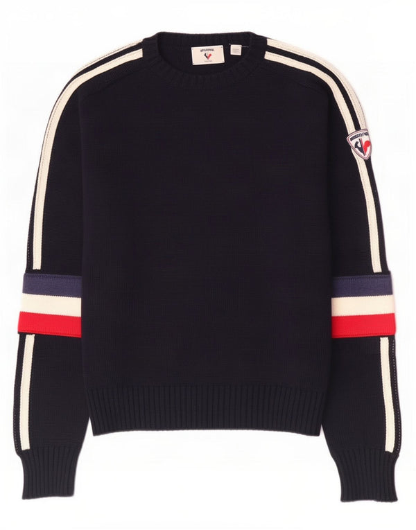 Ανδρικό πουλόβερ Rossignol Boat Neck Jumper Small Navy Blue Colourblock
