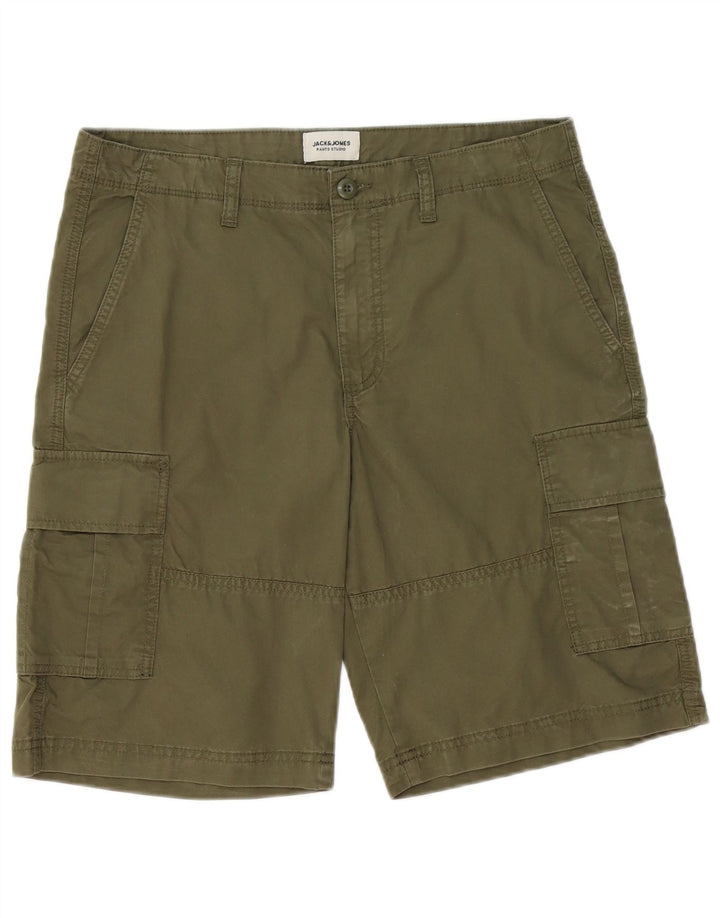 Jack & Jones Ανδρικό σορτς Cargo Medium W32 Χακί βαμβακερό