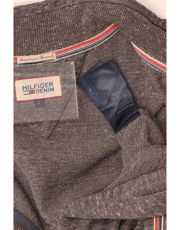 Tommy Hilfiger Γυναικεία αθλητική φόρμα Top Jacket UK 16 Large Grey Flecked