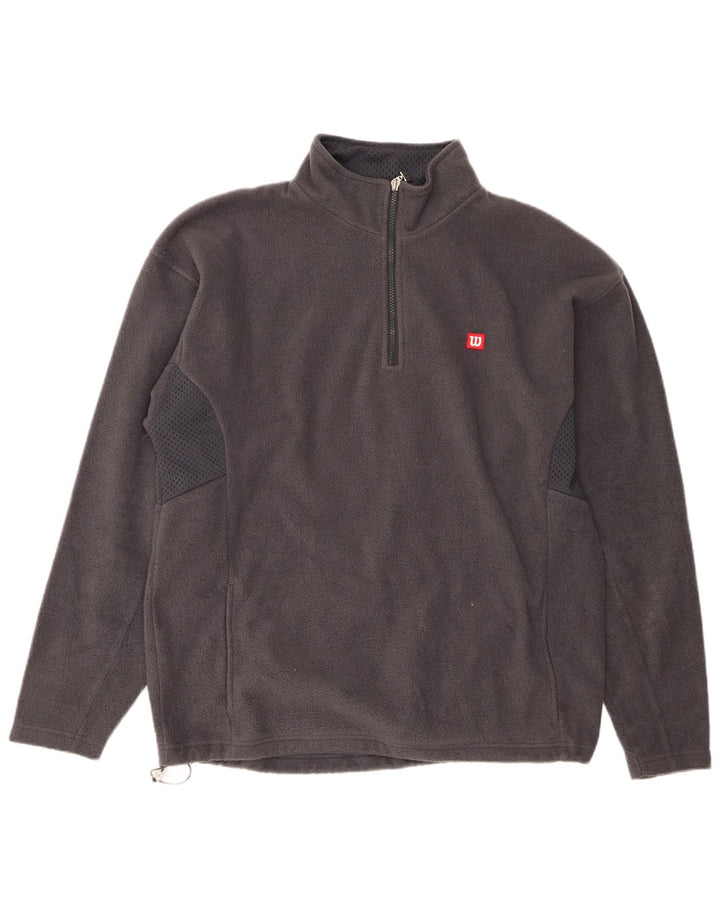 Ανδρικό φερμουάρ Wilson Fleece Jumper XL Grey Polyester