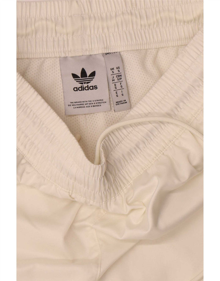 Ανδρικό αθλητικό σορτς Adidas μικρό λευκό πολυεστέρα