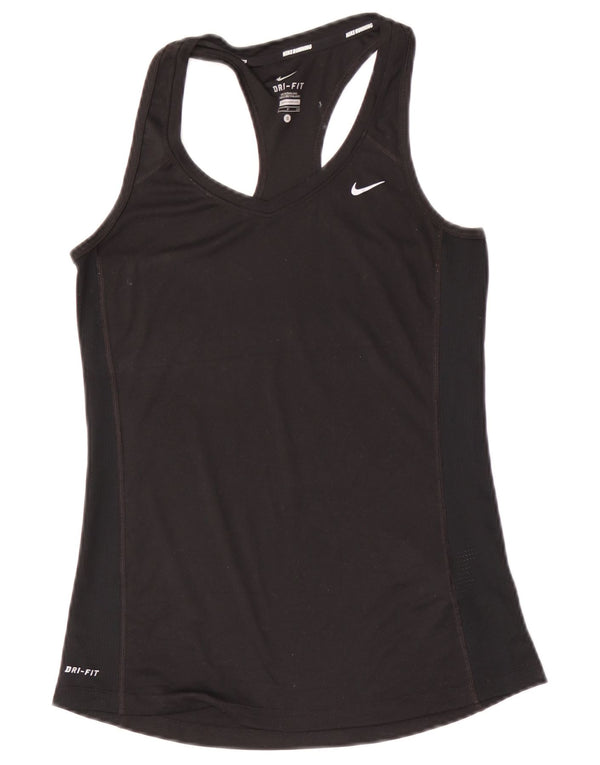 Γυναικείο γιλέκο Nike Dri Fit Top UK 8 Small Black Polyester