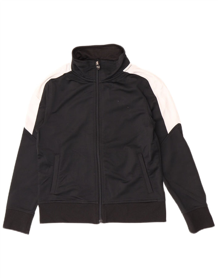 Puma Boys αθλητική φόρμα 7-8 ετών Small Black Colourblock Polyester