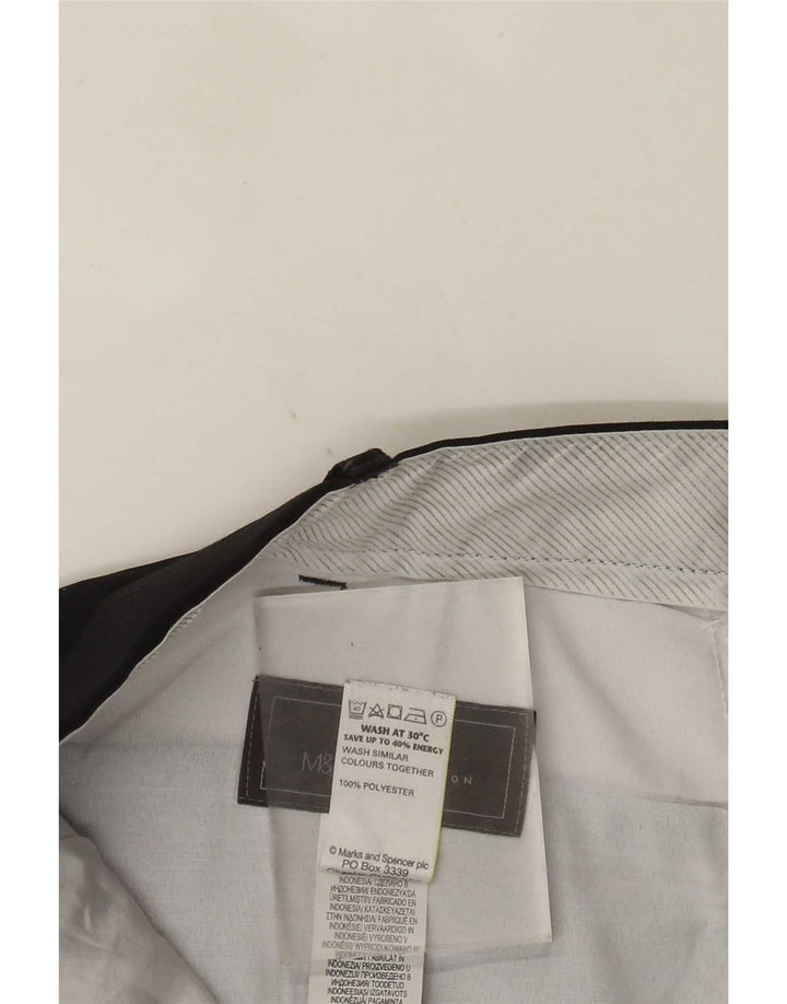Marks & Spencer Ανδρικό ίσιο παντελόνι με κανονική εφαρμογή W40 L33 Navy Blue