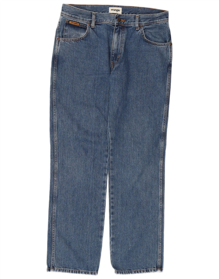 WRANGLER Ανδρικό Texas Straight Jeans W34 L32 Μπλε βαμβακερό