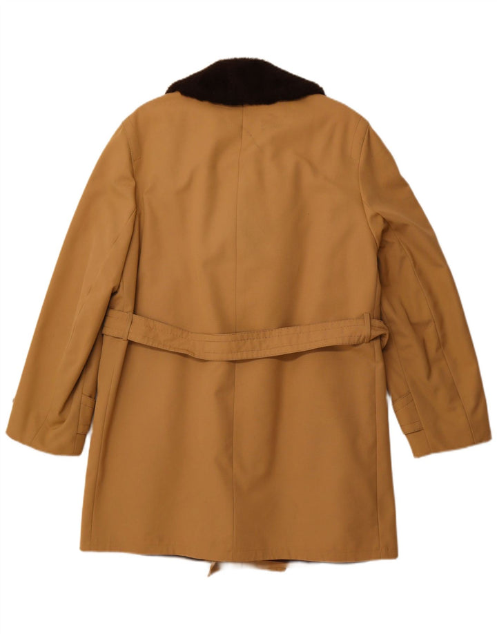 DIOLEN Ανδρικό παλτό Sherpa Double Breasted UK 38 Medium Brown Συνθετικό