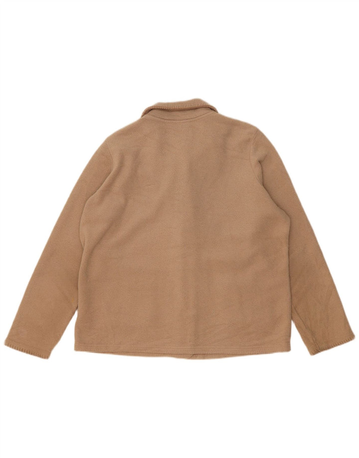 Marks & Spencer Γυναικείο Fleece Jacket UK 16 Large Beige Polyester