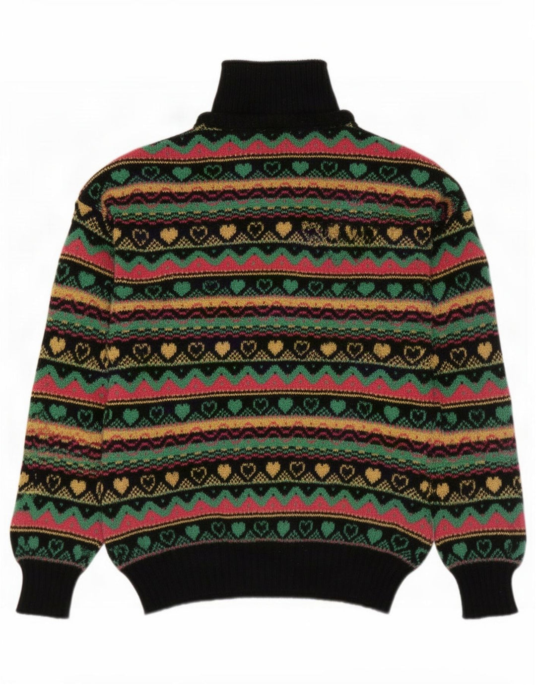 Γυναικείο πουλόβερ Benetton Polo Neck Jumper IT 46 Μεγάλο Πολύχρωμο