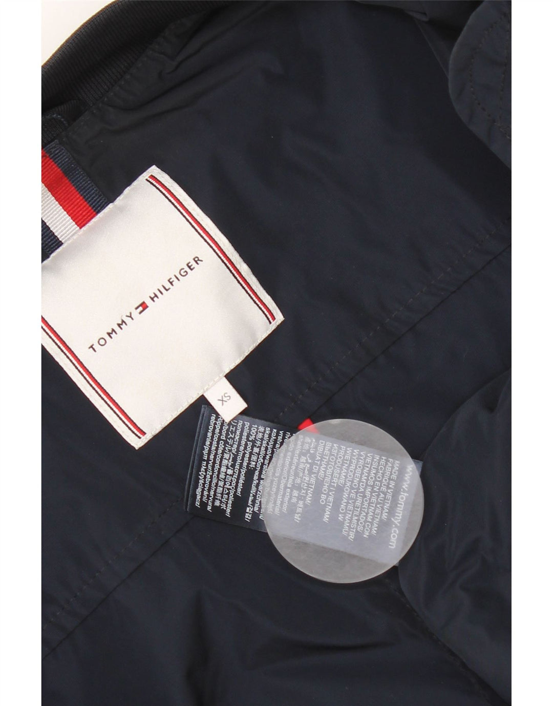 Tommy Hilfiger Γυναικείο μπουφάν μπουφάν UK 6 XS Navy Blue Colourblock