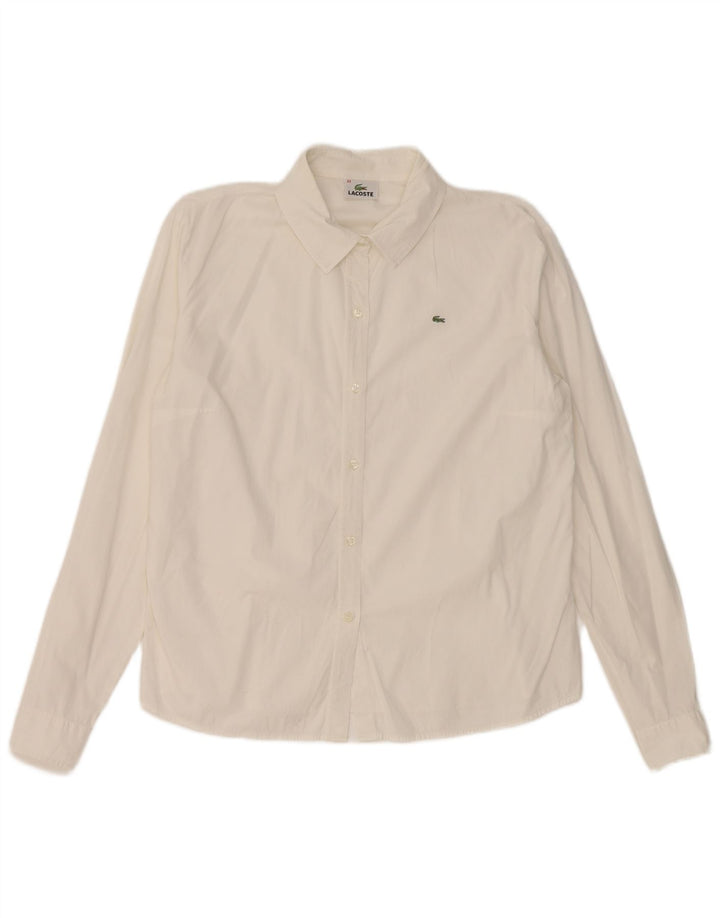 Lacoste Γυναικείο πουκάμισο Νούμερο 44 Large Λευκό
