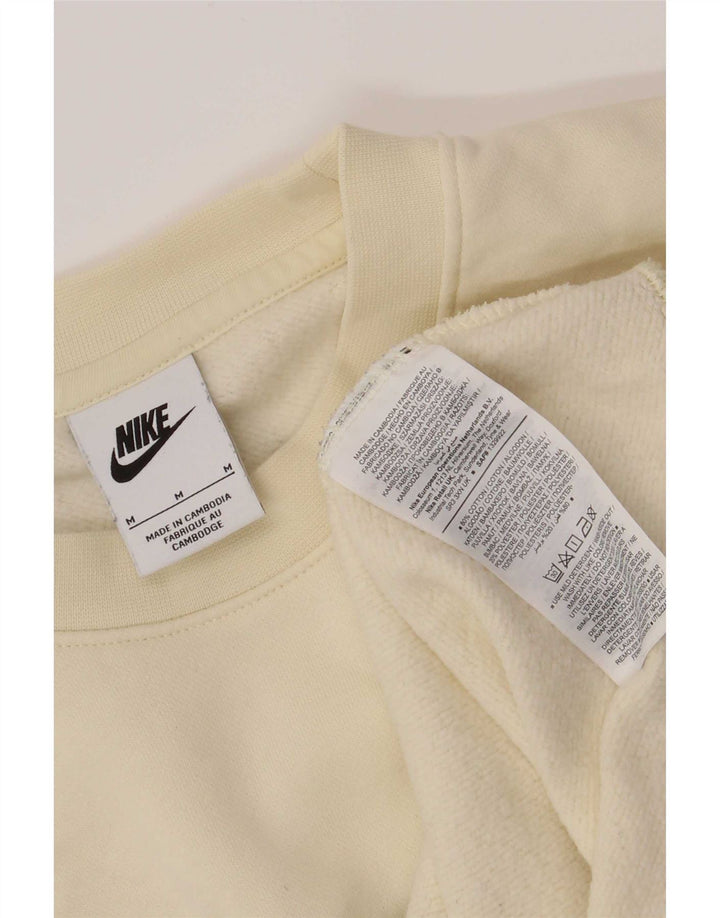Ανδρικό γραφικό φούτερ Nike, μεσαίο, λευκό, βαμβακερό