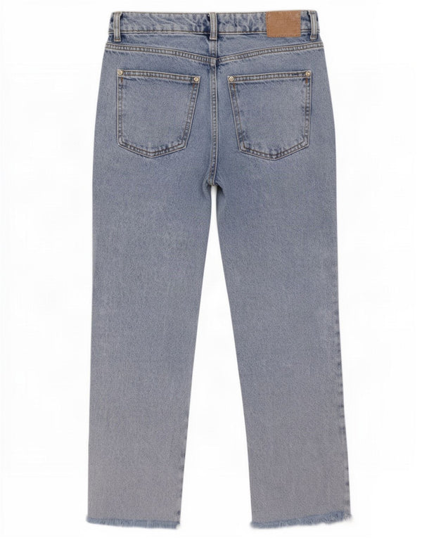 Zara Γυναικείο ίσιο τζιν US 36 XS W26 L29 Μπλε βαμβακερό