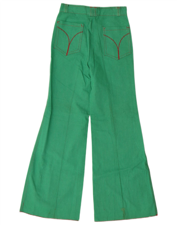 Chic Γυναικείο Flare Casual Παντελόνι IT 40 Small W24 L28 Green