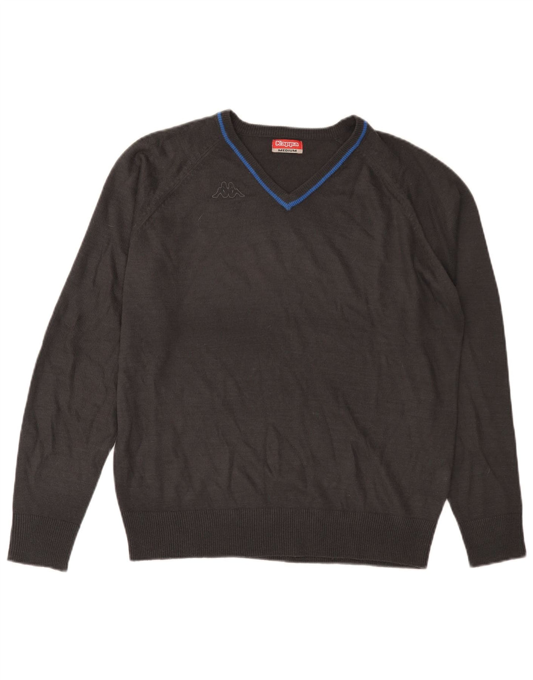 KAPPA Ανδρικό πουλόβερ με λαιμόκοψη σε μεσαίο γκρι ακρυλικό