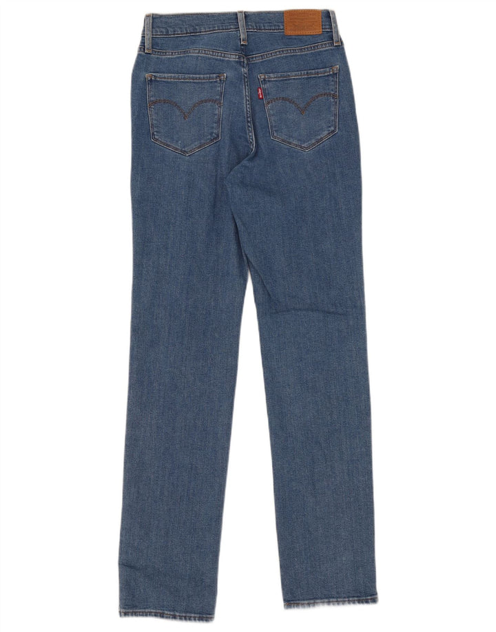 Γυναικείο τζιν Levi's 724 ψηλό ίσιο W27 L30 μπλε