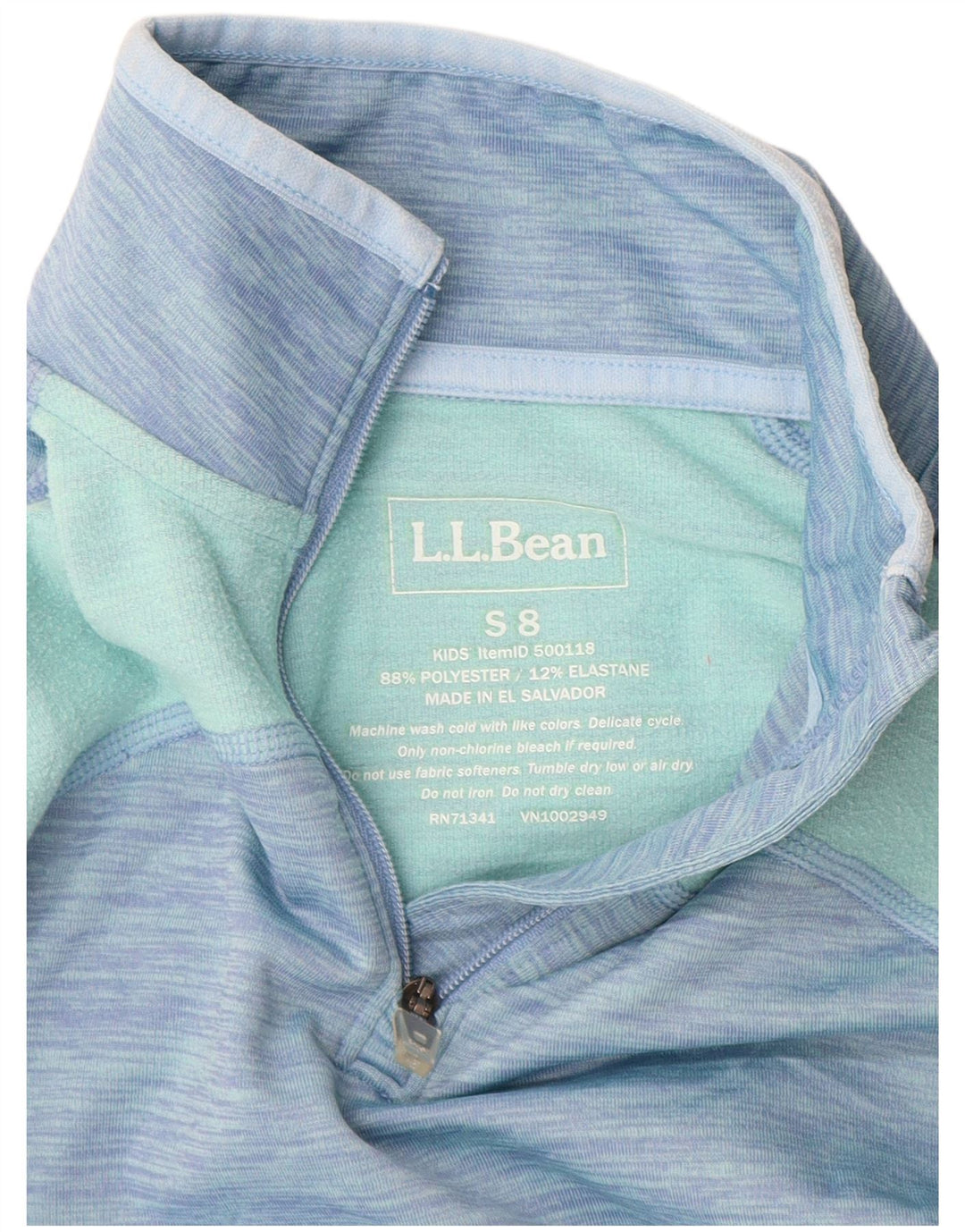 L.L.Bean Girls πουλόβερ αθλητική φόρμα 7-8 ετών Small Blue Colourblock