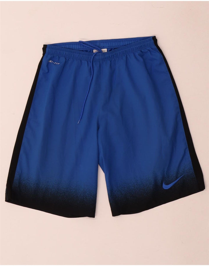 Ανδρικό αθλητικό σορτς Nike Dri Fit Small Blue Colorblock Πολυεστέρας