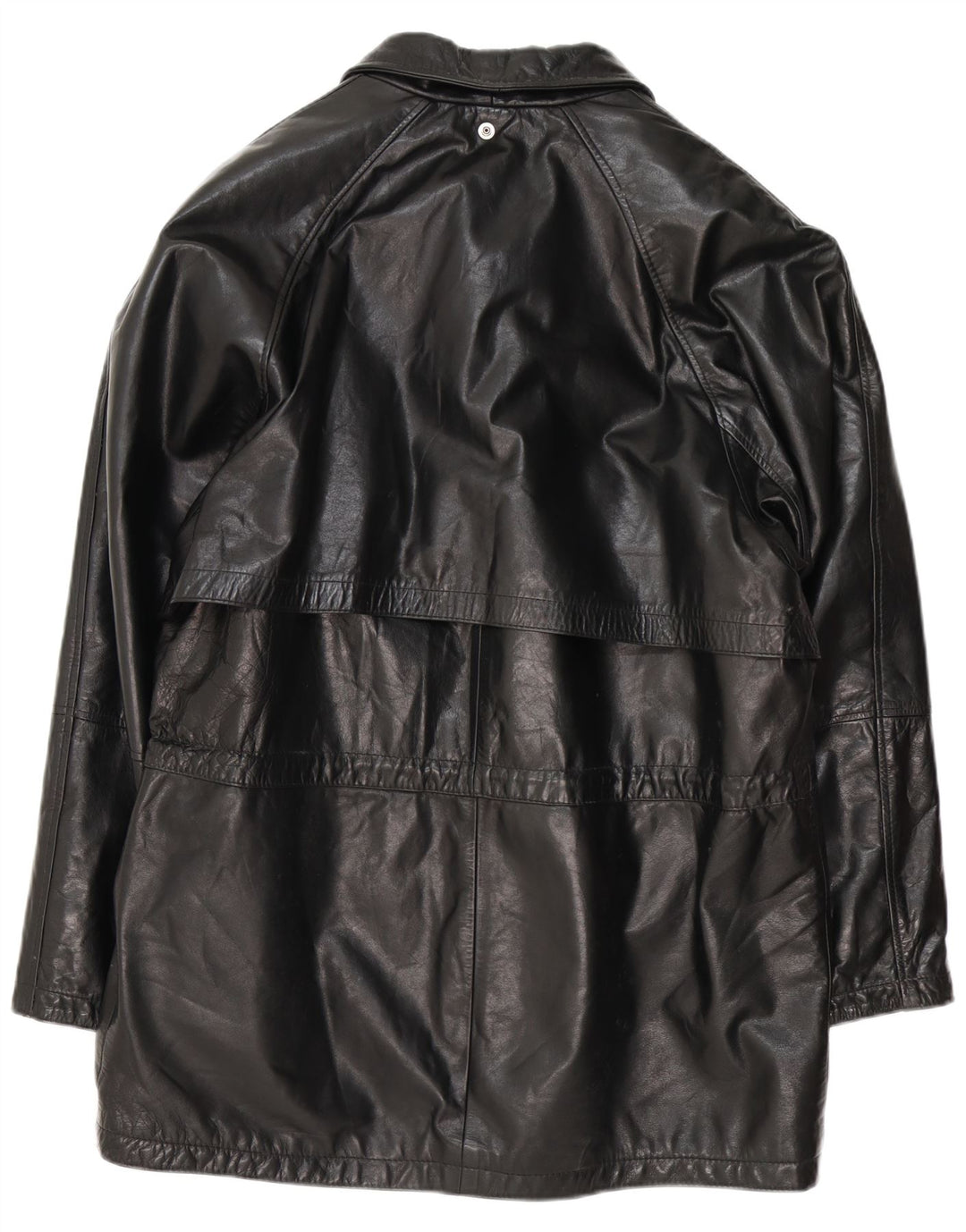 MORE & MORE Ανδρικό Δερμάτινο Παλτό UK 40 Large Black Leather