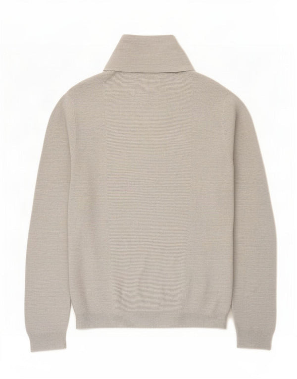 Ανδρικό πουλόβερ Jules Shawl Neck Jumper Μεγάλο γκρι βαμβακερό