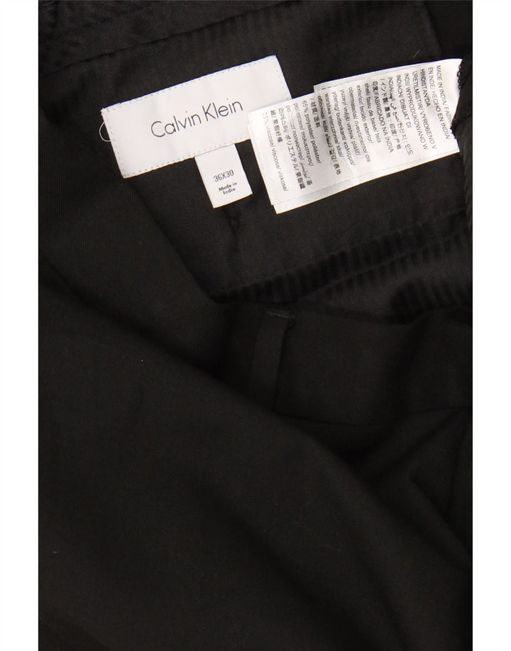 CALVIN KLEIN Ανδρικό Slim παντελόνι Chino W36 L30 Μαύρο Πολυεστέρας