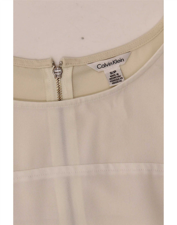 Γυναικείο φόρεμα Calvin Klein Shift UK 10 Small White Colourblock