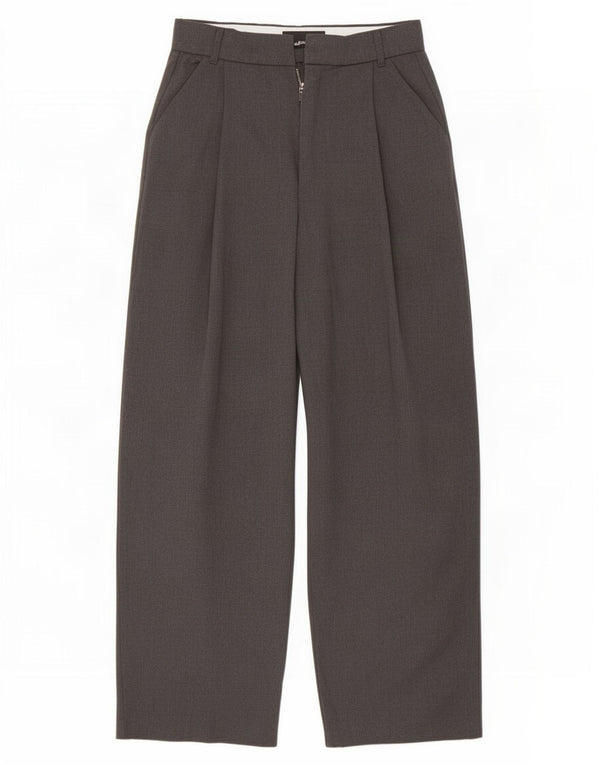 Zara Γυναικείο παντελόνι Chino Loose Fit Medium W28 L29 Grey Polyester