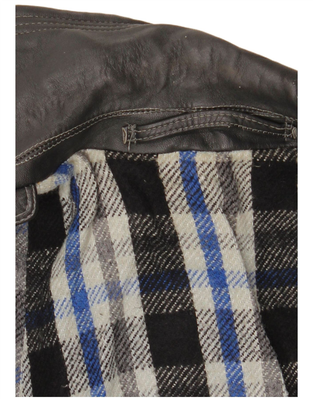 VINTAGE Ανδρικό Δερμάτινο Trench Coat UK 38 Medium Black Leather