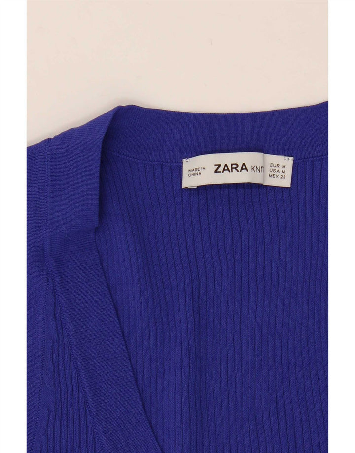 Zara Γυναικείο Γιλέκο Τοπ UK 12 Medium Navy Blue