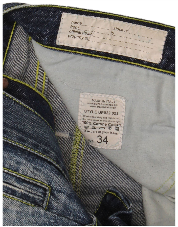 Ανδρικό τζιν DONDUP Distressed Straight W34 L32 Μπλε βαμβακερό
