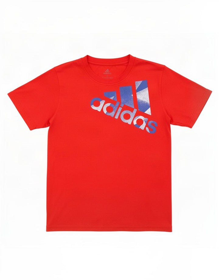 Ανδρικό γραφικό T-Shirt Adidas Top Μικρό κόκκινο πολυεστέρα