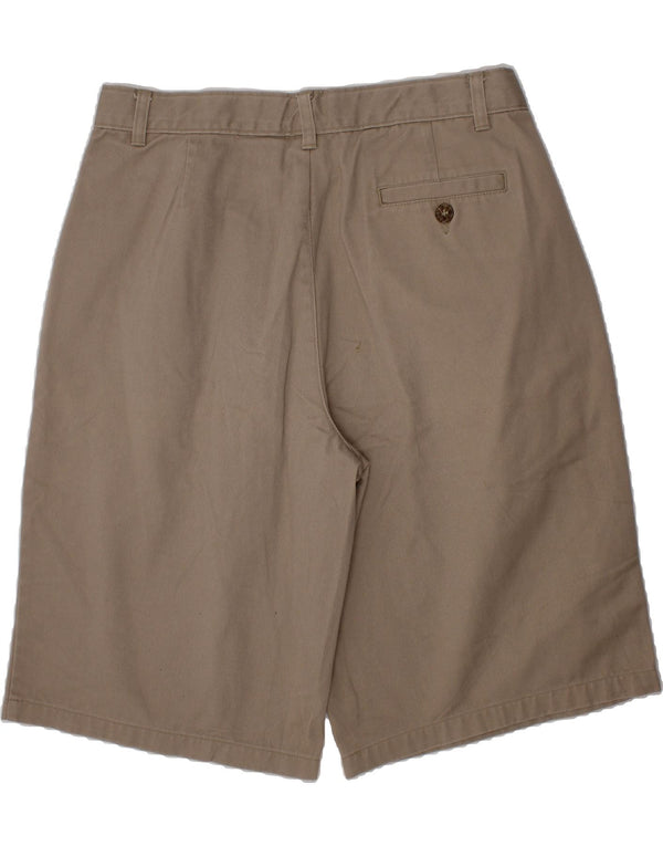 IZOD Boys Regular Chino Shorts 15-16 Years W28 Beige Cotton