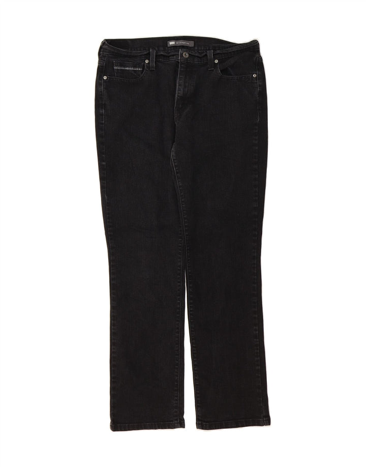 LEVI'S Womens 505 Straight Jeans W31 L32 Black Cotton Vintage Levi's and Second-Hand Levi's from Messina Hembry 