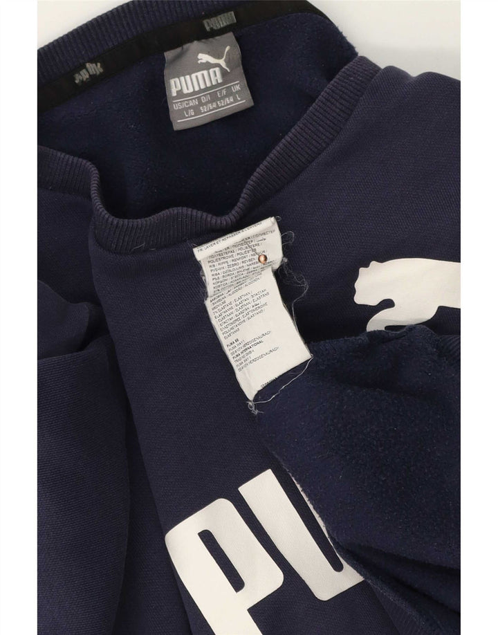 Ανδρικό γραφικό φούτερ Puma Jumper Μεγάλο Ναυτικό Βαμβακερό