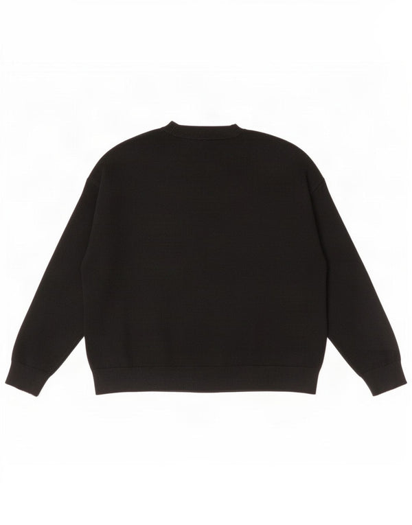 Γυναικείο πουλόβερ Marks & Spencer Graphic Crew Neck Jumper UK 16 Large Black