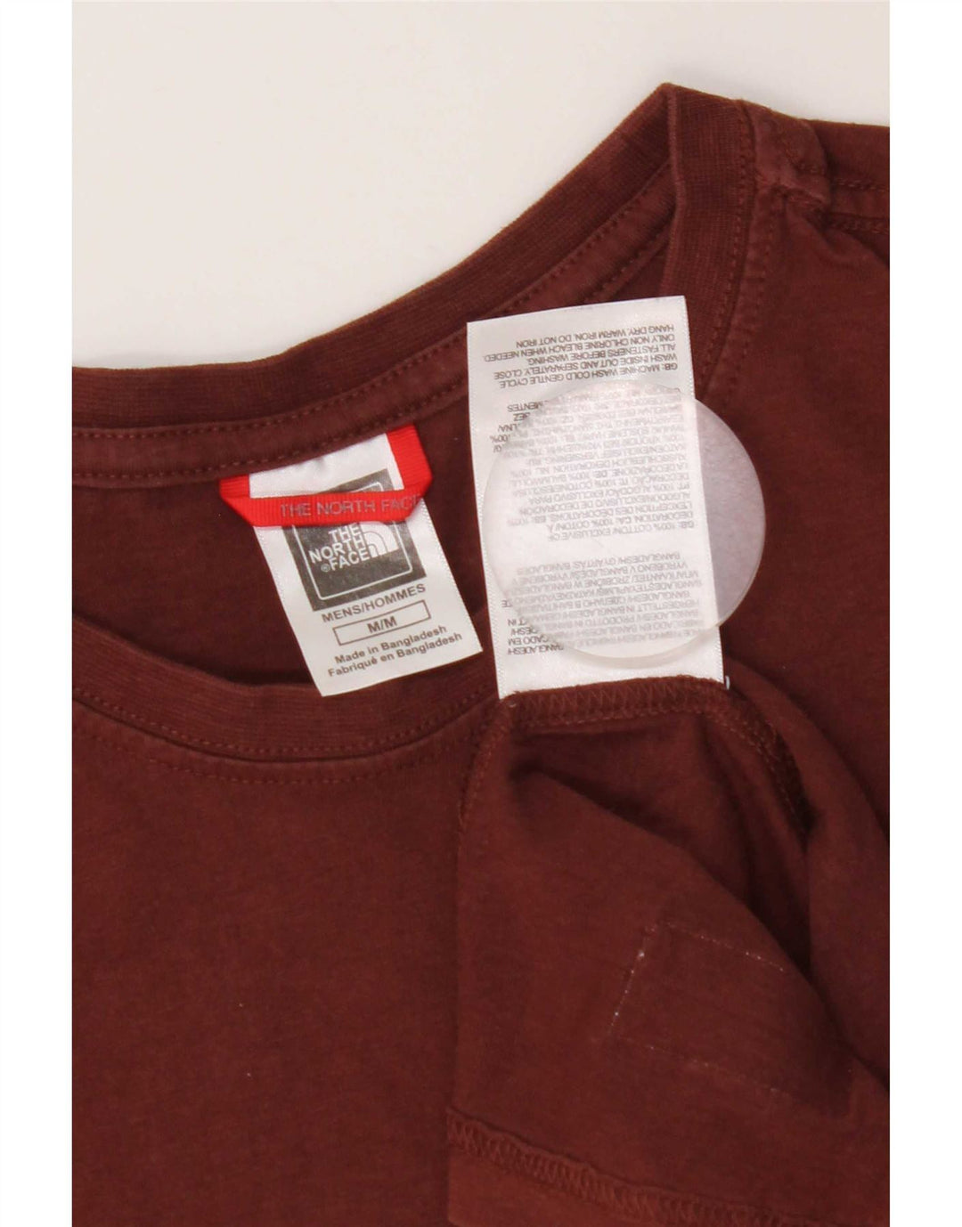 Ανδρικό γραφικό T-Shirt North Face Top από μεσαίο καφέ βαμβακερό